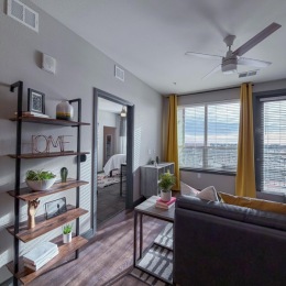 living room with natural lighting