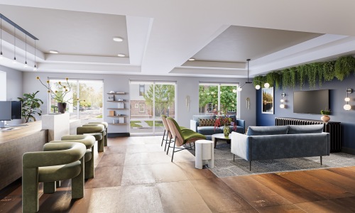 lounge area with ample seating